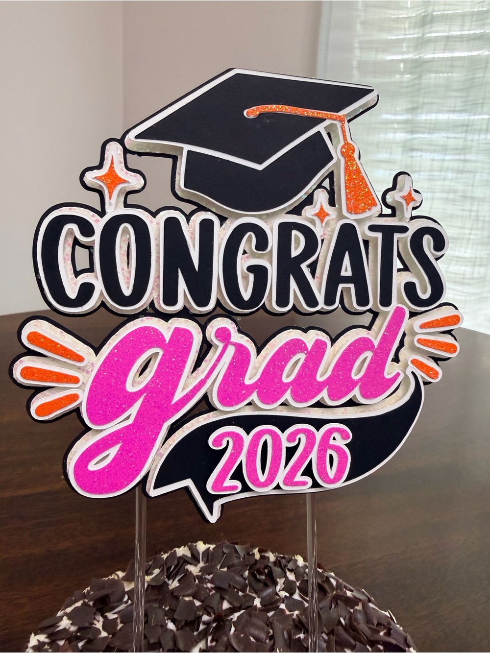 Personalized Graduation Cake Topper | Custom Grad Cap, Congrats Grad 2026 - Picture 9 of 12